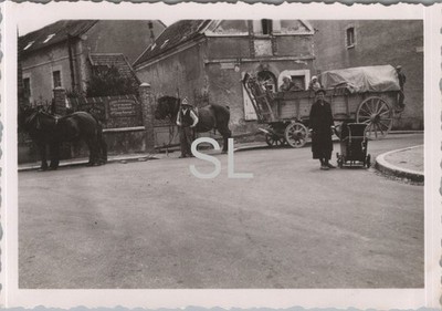 Foto, Wk2, Belgische Flüchtlinge, Arras, Frankreich (MBF-33)