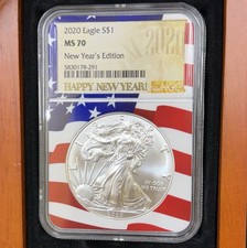 American Eagle MS 70 Graded 2020 Silver Bullion Coins for sale | eBay