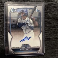2023 Bowman Draft Chrome Prospect Auto Hunter Haas #CDA-HHA Autograph 