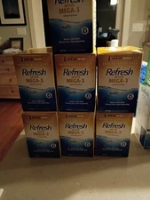 Refresh Optive Mega-3 Lubricant Eye Drops Preservative 60 Vials