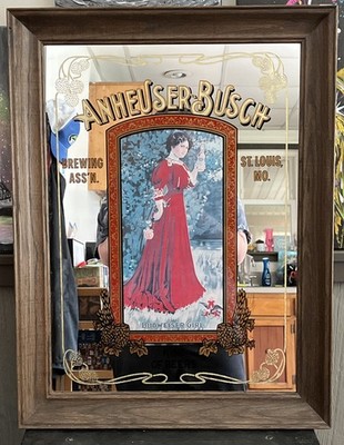 ★希少品★Budweiserバドワイザー壁掛けミラーAnheuser Busch s-l400.jpg