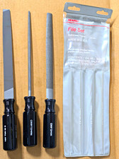 Craftsman 3-Piece Handled File Set Item Number 9-31321 Vintage Made In USA