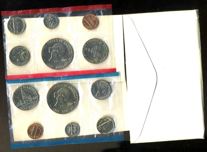 1976 P D MINT SET U.S PHILIDELPIA+DENVER Government Packaging OGP COIN PD#8721