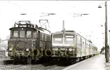Foto - 204 011 (ex E04 11, Bw Leipzig HW), 280 007 (Bw Halle) im April 1975