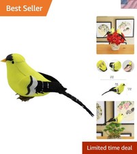Eco-Friendly Realistic Yellow Goldfinch Bird Ornament - Perfect for Any Occasion
