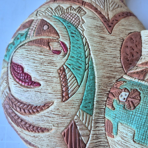 Frankies Designs Native American Adobe Pots Wall Hanging Southwest Vintage 1990 - Picture 6 of 6