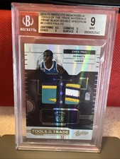 2010-11 Absolute Chris Paul Tools of the Trade Game-Worn Patch /10 BGS 9 (MEM)