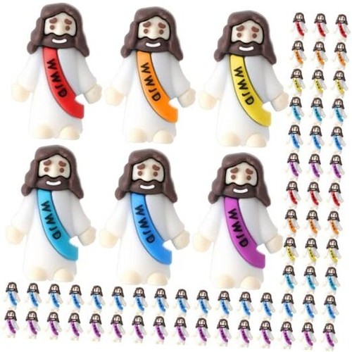 200 Pack Mini Jesus Figurines Bulk Tiny Jesus Toys Little Figures Miniature