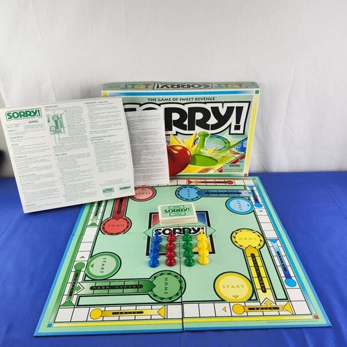 VINTAGE Sorry COMPLETE Parker Brothers 1998 Classic Board Game Family Hasbro
