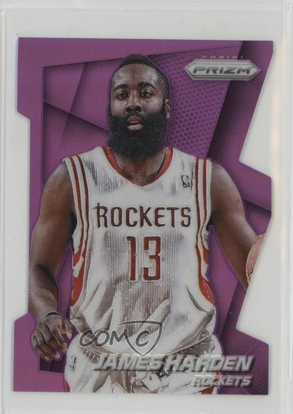 2014-15 Panini Prizm Purple Die-Cut Prizm 97/139 James Harden #25 2s2