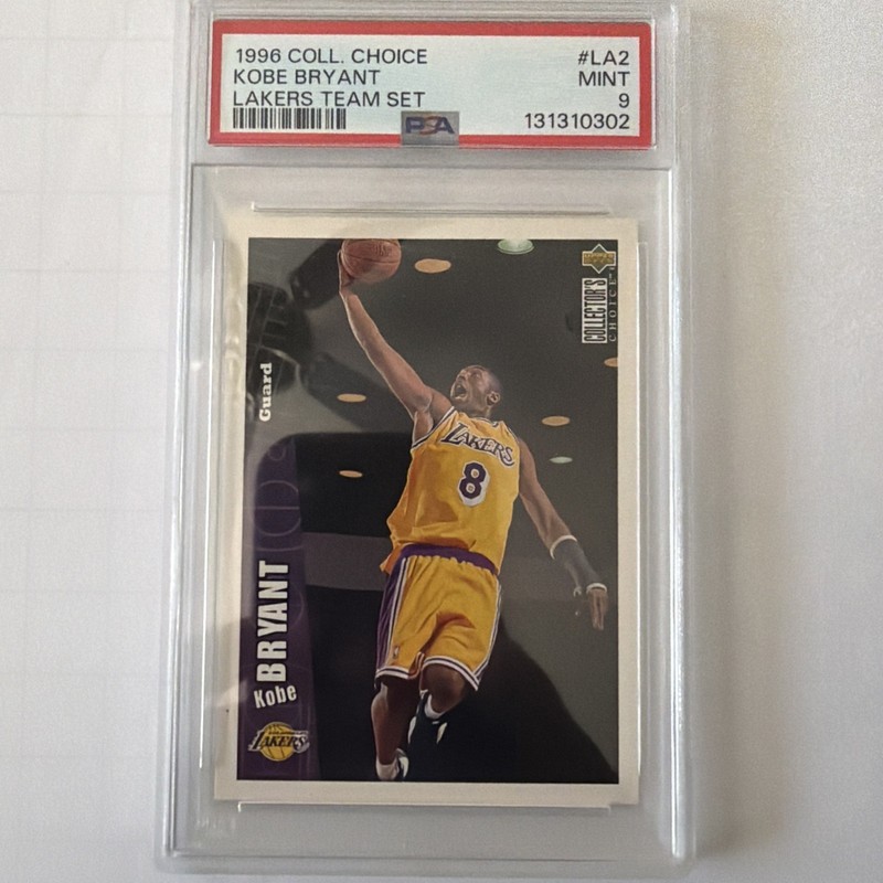 1996-97 Upper Deck Collector's Choice Team Sets - Kobe Bryant #LA2 - PSA 9