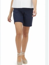 Women's Navy SPANX Sunshine 10" Pull-On Shorts - Style 50214R Size M