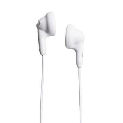 Magnavox MHP4820-WH Gummy Earbuds in White | Available in Pink, White, Black,