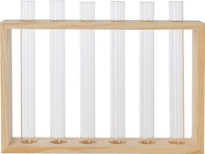 VBS Vase Reagenzglashalter Cube 20x12,5x4cm Glas Reagenzglas Blumenvase DIY