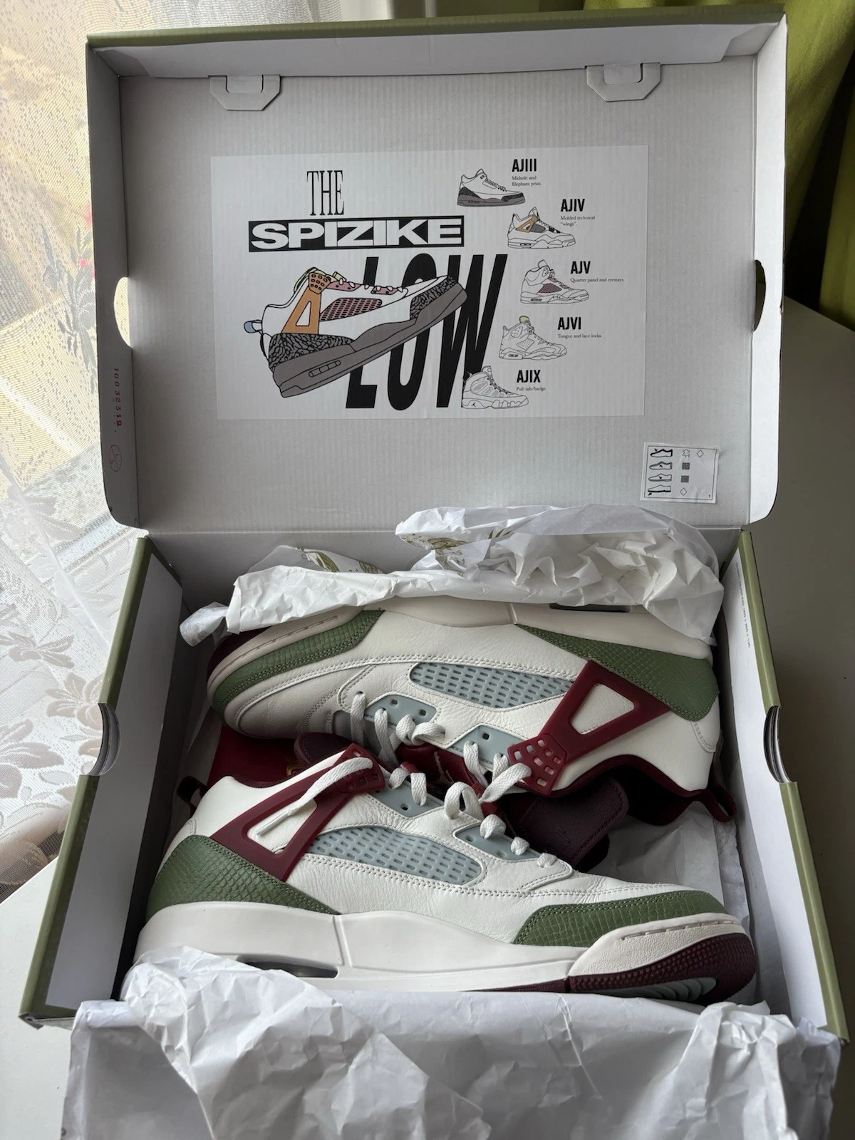 Nike Air Jordan Spizike Low 'Year Of The Dragon' UK12 NUOVE IN SCATOLA ORIGINALE