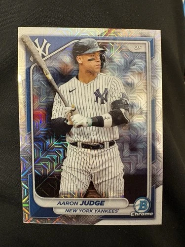 AARON JUDGE 2024 Bowman Chrome Mojo Box Refractor Card #7. NY YANKEES.