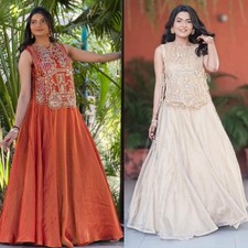 LEHENGA CHOLI PARTY WEAR PAKISTANI LEHNGA DESIGNER INDIAN WEDDING READYMADE