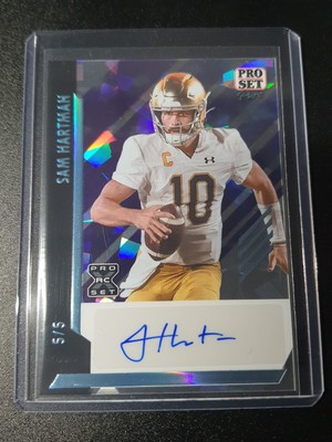 Sam Hartman - Leaf Pro Set Pure 2024 - Commanders - Auto - Crystal - RC - /5