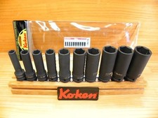 KOKEN RS14301M/10 1/2" DEEP IMPACT SOCKET SET (10 PCS / 6PT)
