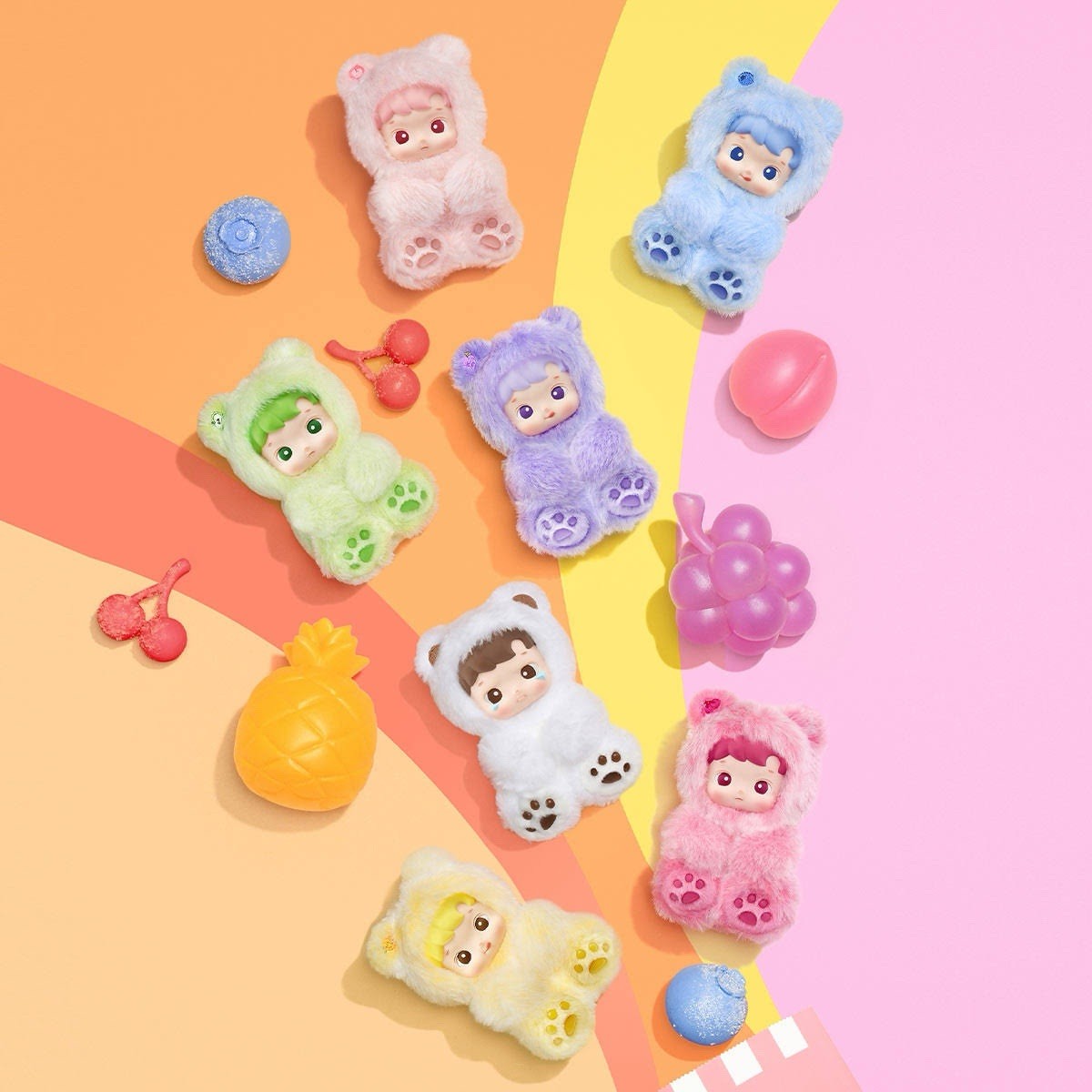 HACIPUPU Gummy Bear Scented Vinyl Plush Pendant CHERRY