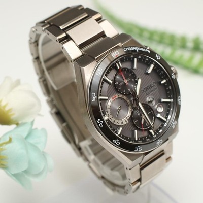SEIKO ASTRON NEXTER SBXC153 GPS SOLAR TITANIUM CERAMIC CHRONOGRAPH UHR