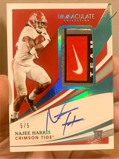 🔥 Najee Harris - Nike Laundry Tag - 5/5 - nasty card roll tide fans need to bid
