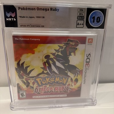 Pokemon Omega Ruby (Nintendo 3DS, 2014) Brand New Sealed WATA 10 A++ Grail