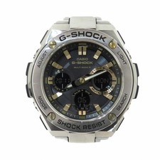 Casio G-Shock GST-W110D-1A9JF G-STEEL Radio Solar Silver Watch Excellent