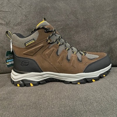 Skechers Rickter Branson Boot Mens 12 Khaki Waterproof 