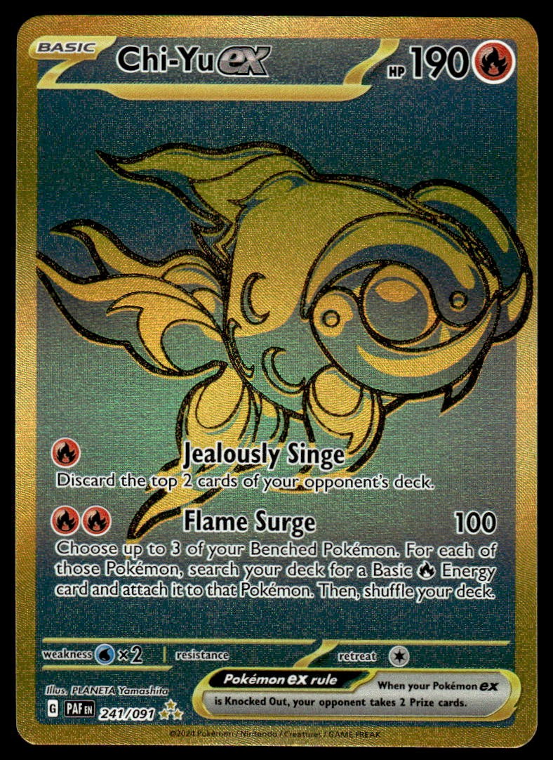 Pokemon TCG Paldean Fates #241/091 Chi-Yu EX NM
