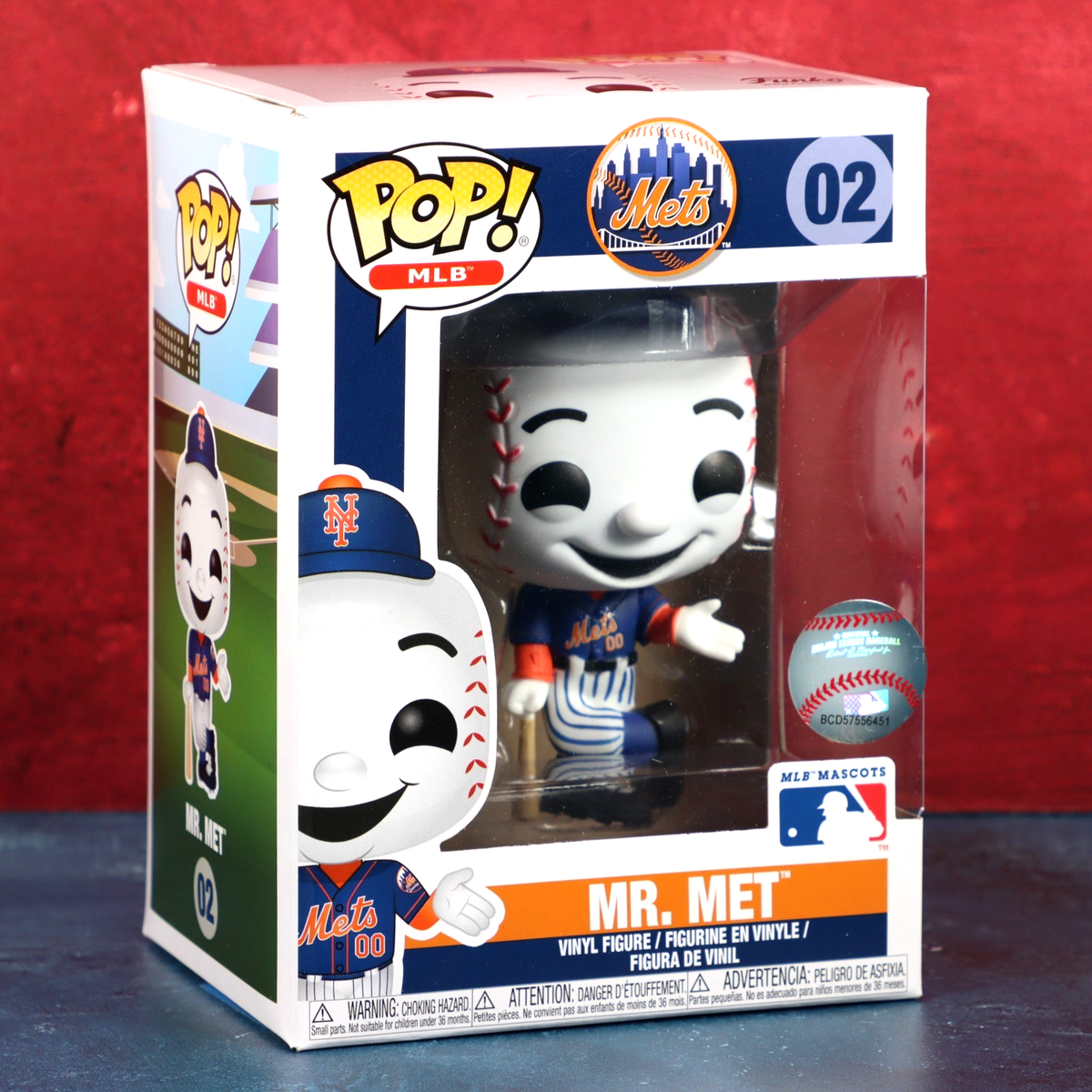 Funko Pop New York Mets 02 Mr. Met Mascot Blue Jersey MLB 2019