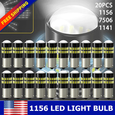 20x 1156 1141 21-smd Rv Camper Trailer Led Interior Light Bulb 6500k Super White