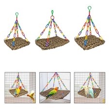 Bird Parrot Perch Handmade Hanging Toy Birdcage for Lovebird Parakeet Canary