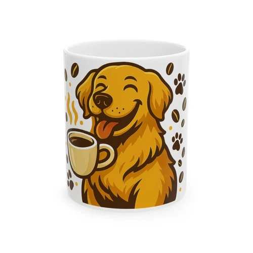 Golden Retriever Mom Coffee Mug - Gift for Golden Retriever Dad, Dog Lover Prese