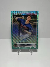 2022 Topps Chrome - Griffin Jax #RA-GJ Aqua Wave Refractor /199 (AU, RC)