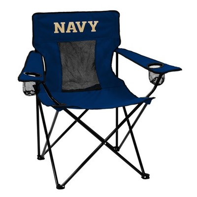 Naval Academy Navy Elite Chair - Perfect for Tailgating, Backyard, Camping