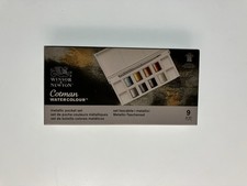 Winsor Newton Cotman Watercolour Metallic Pocket Set 9pc