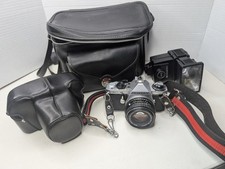 Pentax ME Super 35mm SLR Film Camera with 50mm Lens Vivitar 265 Zoom UV Filter