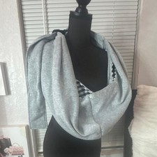 Gray Infant Dog Carrier with Buckle Closure