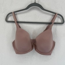 Aerie Real Sunnie Full Coverage Bra 34DD Beige Floral Lace Details