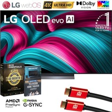 LG 65" C5 Series OLED evo 4K UHD Smart webOS TV (2025) w/ 4 Year Warranty Bundle
