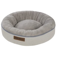 Round Soft Mattress Dog Bed Cozy Small 22" Memory Foam Pet Bed Machine Washable