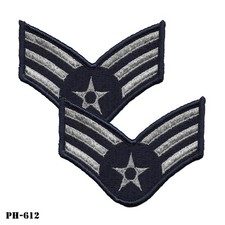 Senior Airman ~ US Air Force E-4 ~ LARGE Male Size ~ Full Color Patches ~ NEW