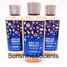 3-PACK Bath  Body Works DREAM BRIGHT Body Wash Shower Gel 10oz Vitamin B5 NEW