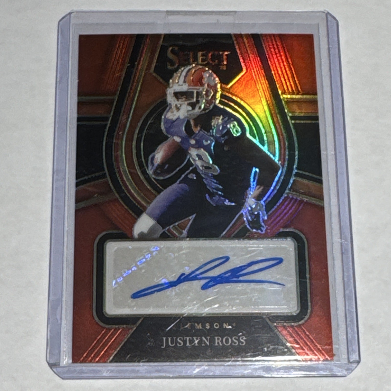 Panini 2022 Select Draft Picks Justyn Ross Rookie Signatures Auto Clemson RS-JRO