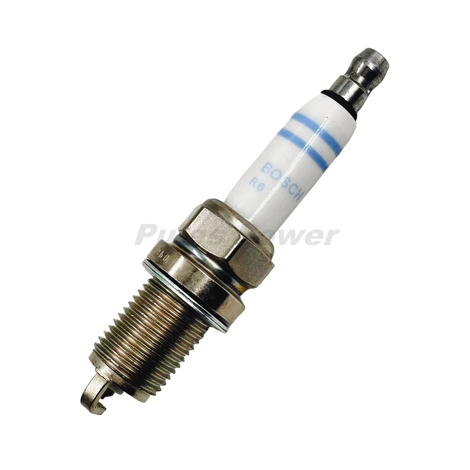 4 x 06H905601A Bosch doble platino bujía OEM para Audi A1 A3 A4 A5 VW Golf Foto 3 de 4