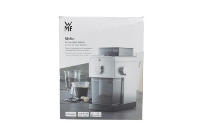 WMF STELIO Kaffeemühle Edition, Scheibenmahlwerk aus Stahl,
