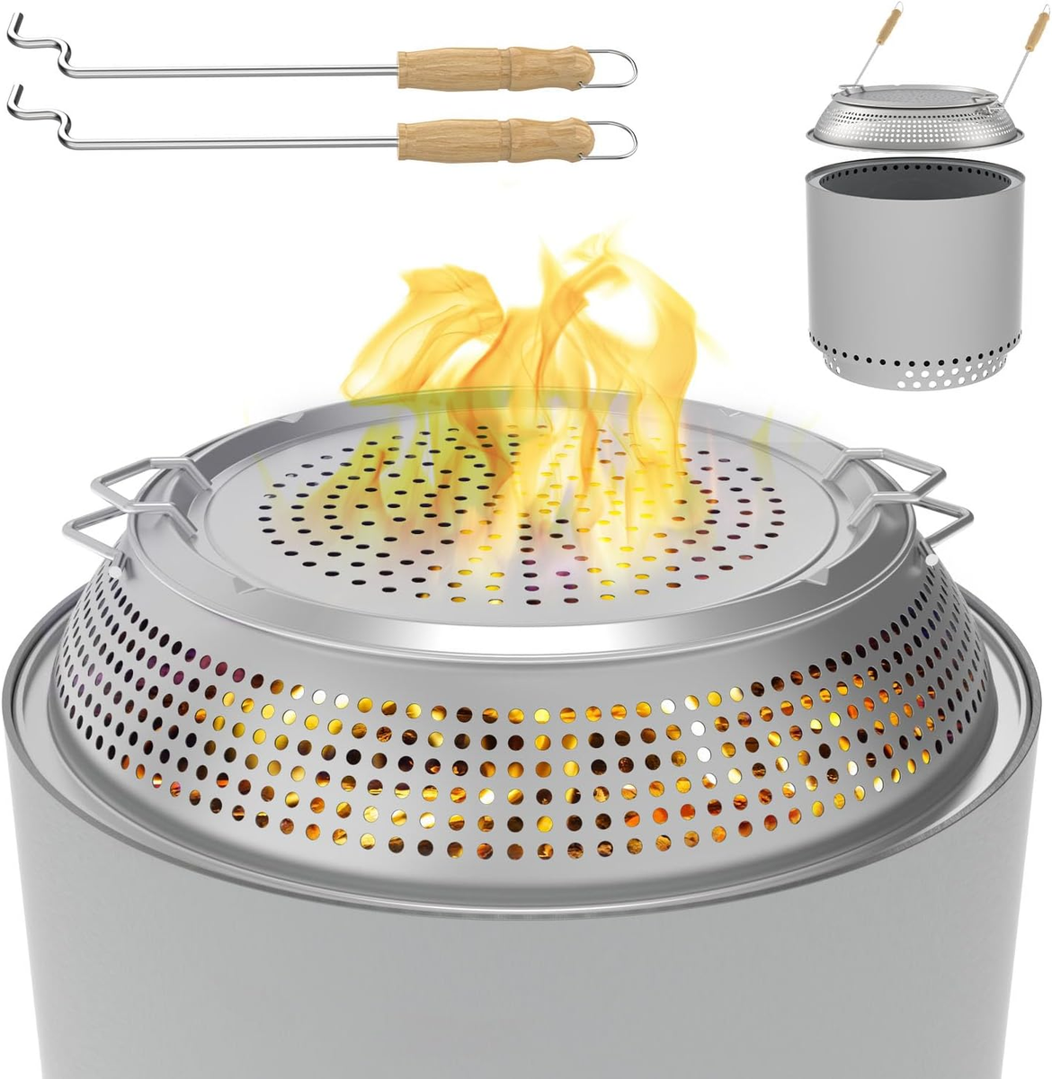 Spark Shield for Solo Stove Yukon Stainless Steel Fire Pit Spark