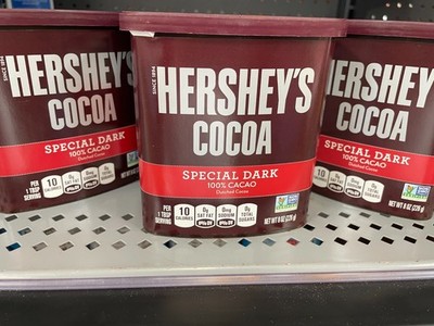 3 Pack Hershey's Special Dark Dutched Cocoa Powder 8 oz 100% Cacao Gluten Free