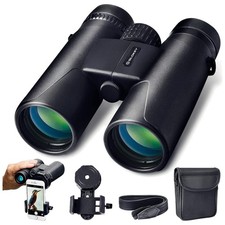10x42 Binoculars with BaK4 Prisms - Optimal Clarity for Bird Watching & Hiking